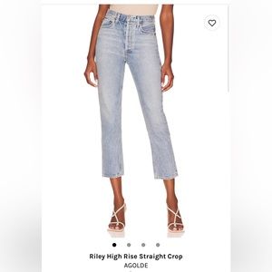 Agolde Cropped Riley Jeans